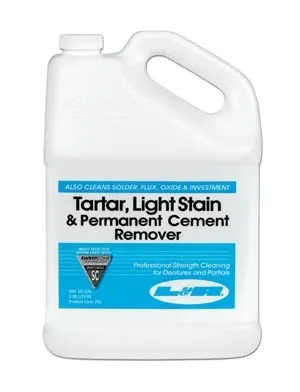 L&R Manufacturing - 232 - Tartar, Light Stain & Permanent Cement Remover, Gallon Bottle, 4/cs (40 cs/plt) (Item is considered HAZMAT and cannot ship via Air or to AK, GU, HI, PR, VI)