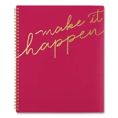 Meadproduc - AAG1463905 - Make It Happen Weekly/Monthly Planner, 11 X 8.5, Pink, 2021