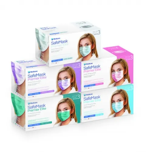 Medicom - 2046 - Earloop Mask, Pink, 50/bx, 10 bx/cs (Not Available for sale into Canada)