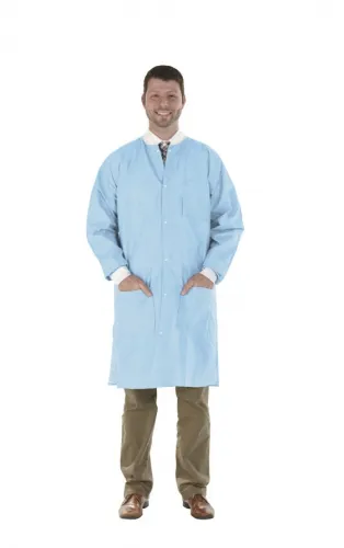 Medicom - 8112-B - High Performance Lab Coat, Soft Blue, Medium, 12/bg (Not Available for sale into Canada)