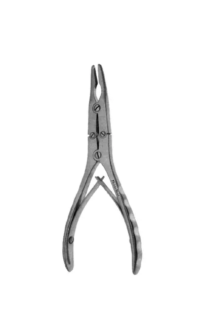 Integra Lifesciences - MeisterHand - MH19-848 - Rongeur Meisterhand Ruskin Straight Double Action, Double Spring Plier Type Handle 3 Mm Bite X 6 Inch Length