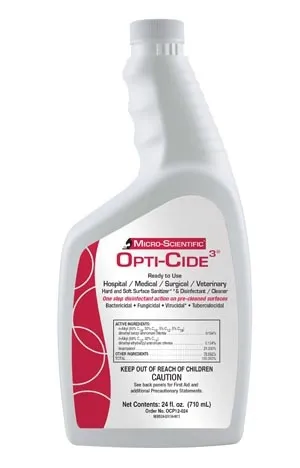 Micro Scientific Industries - MOCP12-024 - Micro Scientific Opti Cide3 Disinfectant, Pour Bottle with Flip Cap