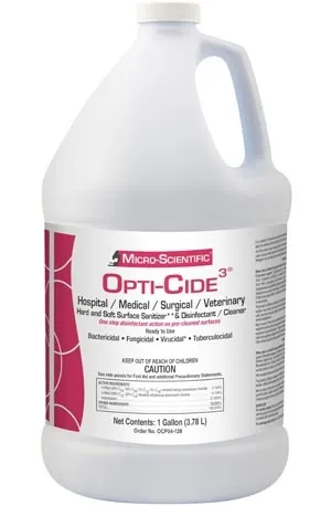 Micro Scientific Industries - OCP04-128 - Micro Scientific Opti Cide3 Disinfectant, 1 Gallon Pour Bottle, 4/cs