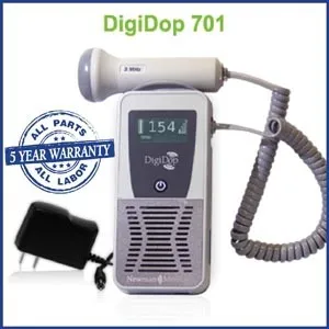 Newman Medical - From: DD-701-D2 To: DD-701-D8 - Display Digital Doppler (DD 701) & 2MHz Obstetrical Probe