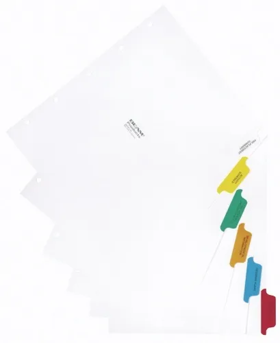 Omnimed - From: 221001 To: 222015 - 1 Tab Custom Paper Divider Set