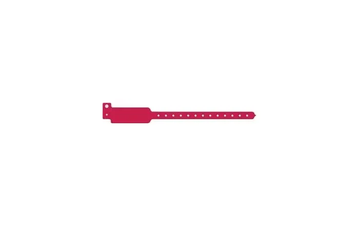 Medical ID Solutions - From: 3108 To: 3108C - Wristband, Adult/ Pediatric, Write On Tri Laminate, Cranberry