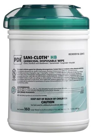 PDI - Professional Disposables - Sani-Cloth - Q08472 - Sani cloth HB Germicidal Disposable Disinfectant Wipes