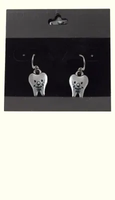Prophy Perfect - From: JEWELRY_EARRINGS_620272 To: JEWELRY_PINS_630152 - Dental Jewelry: Smiling Teeth Earrings