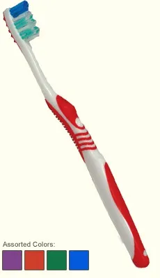 Prophy Perfect - TOOTHBRUSHES_750894 - 32 Tuft Adult Compact Access Toothbrush with Tongue Scraper