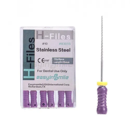 Protec From: PTHFILE01 To: PTHFILE02 - 25mm Stainless Steel H-Files H-File Blister Packaging)