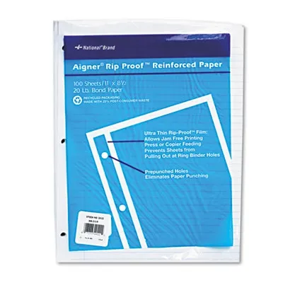 Rediformof - From: RED20121 To: RED20122 - Rip Proof Reinforced Filler Paper