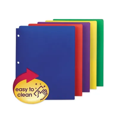 Smeadmfg - SMD87939 - Poly Snap-In Two-Pocket Folder, 11 X 8.5, Assorted, 10/Pack