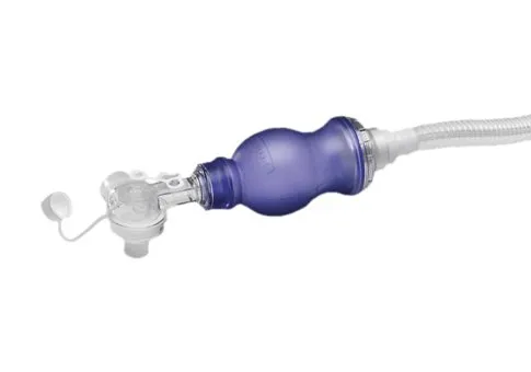 Smiths Medical ASD - 8520 - Resuscitation Bag, Includes: Tethered Dust Cap, 40 cm H2O Pressure Relief Valve, Manometer Port with Tethered Caps, 40" (1m) Flexible Tubing Reservoir, Child Mask, 9/cs (US Only)