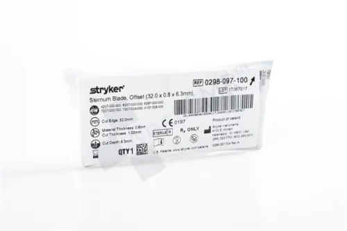 Stryker - 298-097-100 - STRYKER STERNUM BLADE (32.0 X 0.8 X 6.3MM)