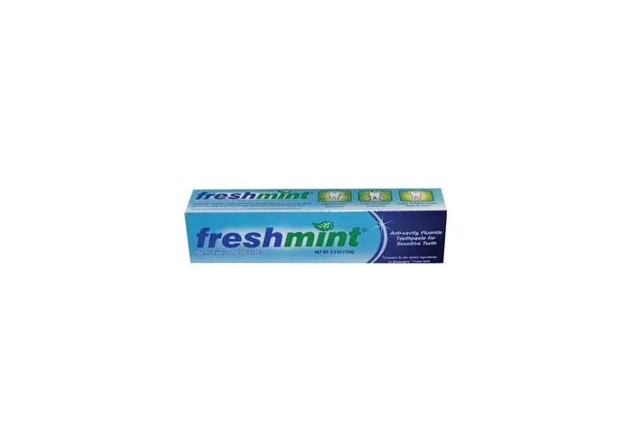 New World Imports - TPS43 - Sensitive Toothpaste, Freshmint, 4.3 oz, Individual Box, Compares to the Performance of  Sensodyne Fresh Mint Toothpaste, 24/cs (Not Available for sale into Canada)