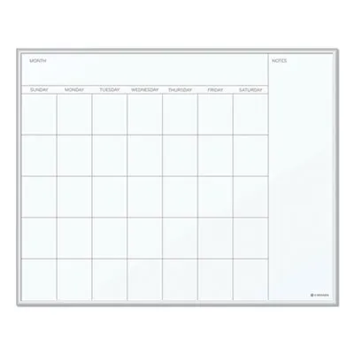 U Brands - UBR361U0001 - Magnetic Dry Erase Undated One Month Calendar Board, 20 X 16, White