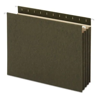 Universal - UNV14160 - Hanging Box Bottom File Pockets, Letter Size, Standard Green, 10/Box