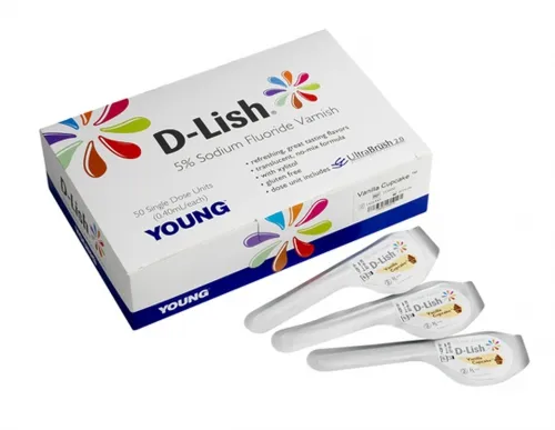Young Dental - From: 212420 To: 218450  Manufacturing   Young&#153; D Lish, 5% Sodium Fluoride Varnish, Fresh Melon, 200/bx (USA and Canada Only)