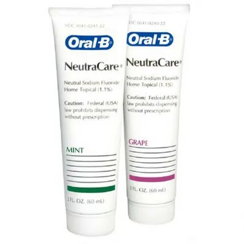 Young Dental Manufacturing - 75074570 - ORAL-B Neutra-Care Mint Clear Gel, 2oz, 2.0% Sodium Fluoride RX (US and Canada Only)